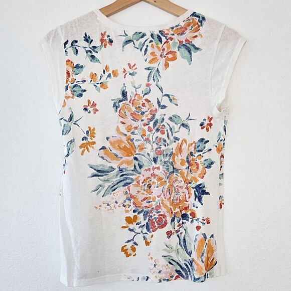 Meadow Rue by Anthropologie Small Watercolor Floral Tee - Picture 3 of 5